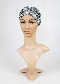 Turban Azu bambus černý květ.jpg